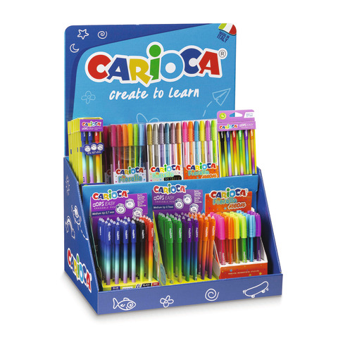 Espositore 36 penne assortite Carioca Fiorella - 54220/G/PR